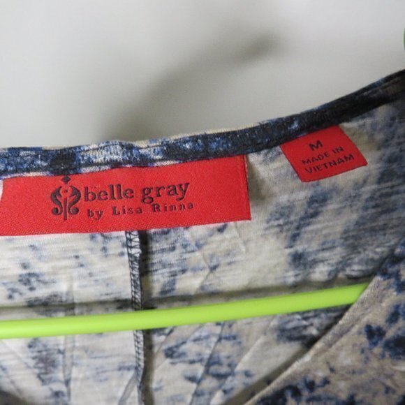 Belle Gray by Lisa Rinna Tunic‎ Dolman Sleeve Blouse - Picture 3 of 5